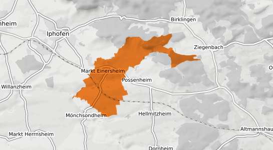 Mietspiegelkarte Markt Einersheim